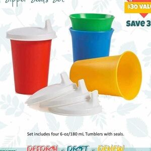 Tupperware Bell Tumblers with seal